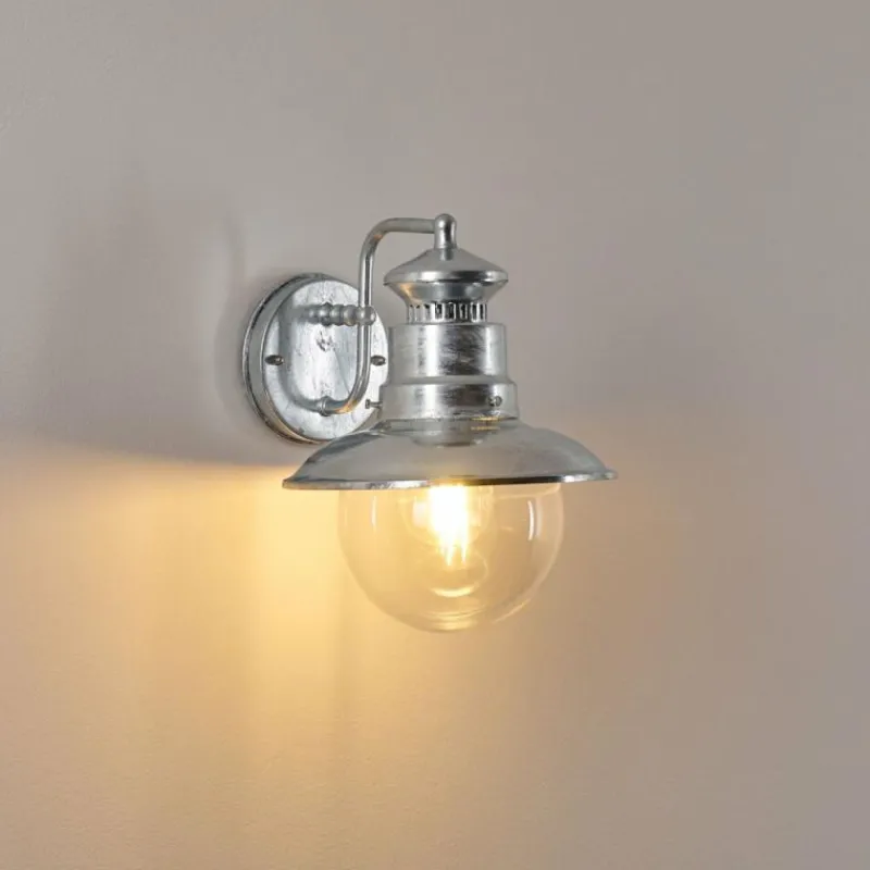 hofstein Applique murale d'extérieur Sipri Argenté, 1 lumière