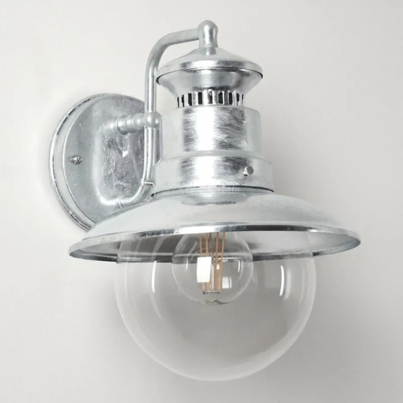 hofstein Applique murale d'extérieur Sipri Argenté, 1 lumière