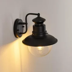 hofstein Applique murale d'extérieur Sipri Noir, 1 lumière