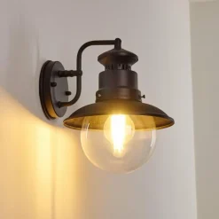 hofstein Applique murale d'extérieur Sipri Noir, 1 lumière