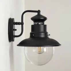 hofstein Applique murale d'extérieur Sipri Noir, 1 lumière