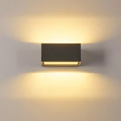 hofstein Applique murale d'extérieur Spidern LED Anthracite, 1 lumière