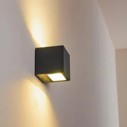 hofstein Applique murale d'extérieur Spidern LED Anthracite, 1 lumière