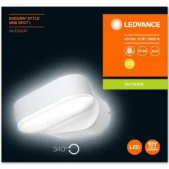 Luminaires Ledvance Applique murale d'extérieur LEDVANCE ENDURA Blanc, 1 lumière