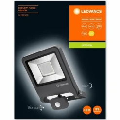 Luminaires Ledvance Applique murale d'extérieur LEDVANCE POLYBAR Gris, 1 lumière, Détecteur de mouvement