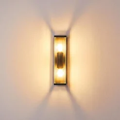 hofstein Applique murale d'extérieur Skeldegaard Anthracite, 2 lumières