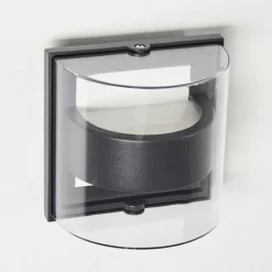 hofstein Applique murale d'extérieur Sauerbek LED Noir, 2 lumières