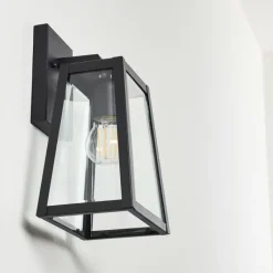 Lampes Vintages & Rétros-hofstein Applique murale d'extérieur Horuphav Noir, 1 lumière