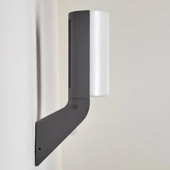 hofstein Applique murale d'extérieur Porus LED Anthracite, 1 lumière, Détecteur de mouvement