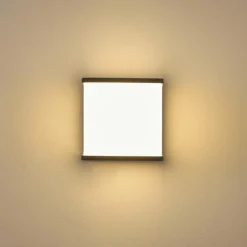 hofstein Applique murale d'extérieur Buckau LED Anthracite, Blanc, 1 lumière