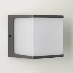 hofstein Applique murale d'extérieur Buckau LED Anthracite, Blanc, 1 lumière