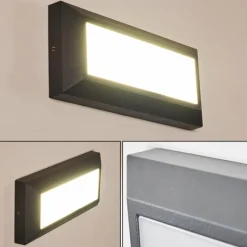 hofstein Applique murale d'extérieur Alkmaar LED Anthracite, 1 lumière