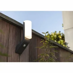 Luminaires Lutec Applique murale d'extérieur Lutec BATI LED Anthracite, 1 lumière, Détecteur de mouvement