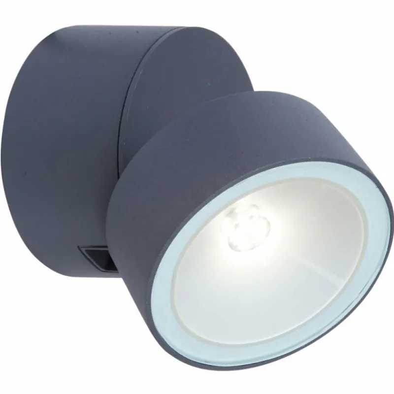 Luminaires Lutec Applique murale d'extérieur Lutec TRUMPET LED Anthracite, 1 lumière
