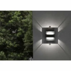 Luminaires Lutec Applique murale d'extérieur Lutec DELTA Anthracite, 1 lumière