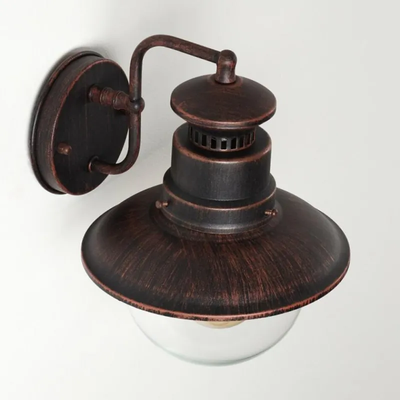 hofstein Applique murale d'extérieur Olsfors Rouille, Noir, 1 lumière