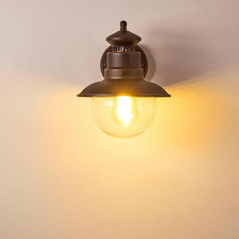 hofstein Applique murale d'extérieur Olsfors Rouille, Noir, 1 lumière