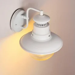 hofstein Applique murale d'extérieur Olsfors Blanc, 1 lumière