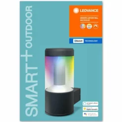 Luminaires Ledvance Applique murale d'extérieur LEDVANCE SMART+ Gris, 1 lumière, Changeur de couleurs
