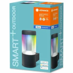 Luminaires Ledvance Applique murale d'extérieur LEDVANCE SMART+ Gris, 1 lumière, Changeur de couleurs