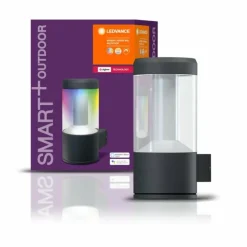 Luminaires Ledvance Applique murale d'extérieur LEDVANCE SMART+ Gris, 1 lumière, Changeur de couleurs