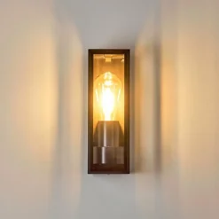 Lampes Vintages & Rétros-hofstein Applique murale d'extérieur Minakata Noir, 1 lumière