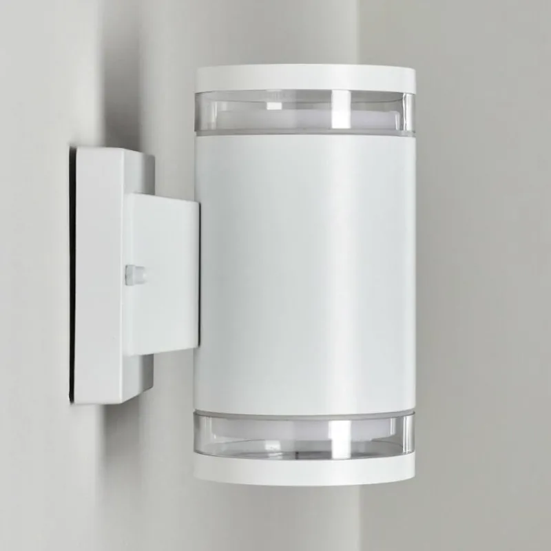 hofstein Applique murale d'extérieur Macoupin Blanc, 2 lumières