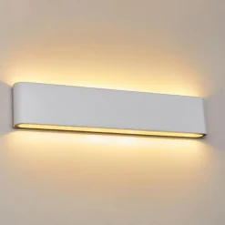 hofstein Applique murale d'extérieur Tinglev LED Blanc, 2 lumières