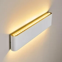 hofstein Applique murale d'extérieur Tinglev LED Blanc, 2 lumières