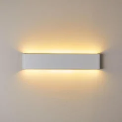 hofstein Applique murale d'extérieur Tinglev LED Blanc, 2 lumières