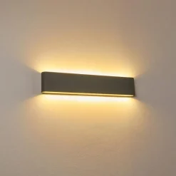 hofstein Applique murale d'extérieur Tinglev LED Gris, 2 lumières