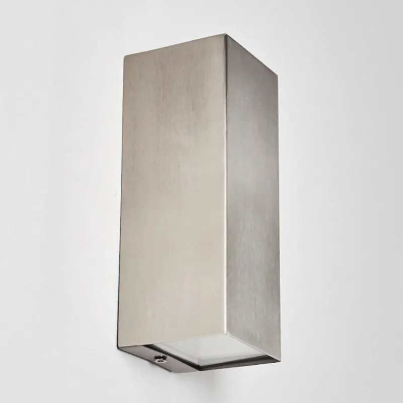 hofstein Applique murale d'extérieur Bogachiel LED Acier brossé, 1 lumière