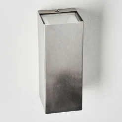hofstein Applique murale d'extérieur Bogachiel LED Acier brossé, 1 lumière