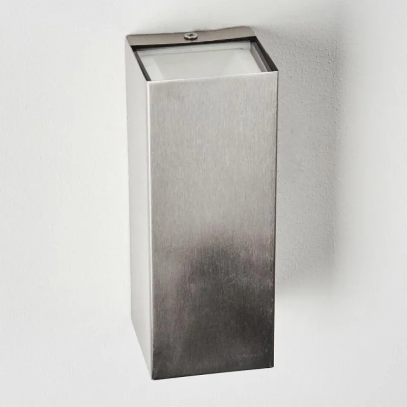 hofstein Applique murale d'extérieur Bogachiel LED Acier brossé, 1 lumière