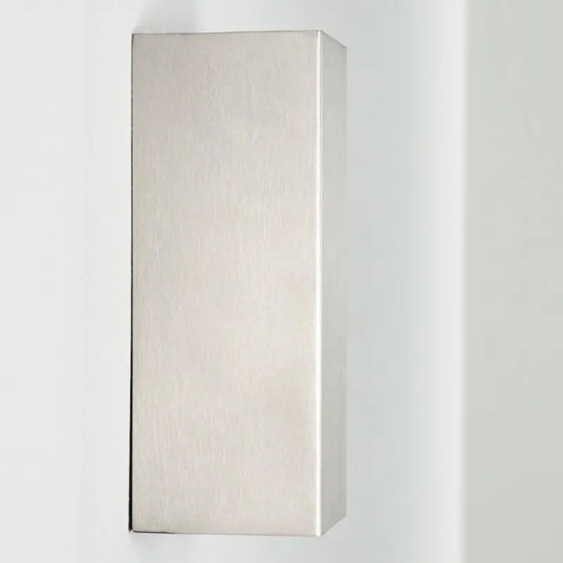 hofstein Applique murale d'extérieur Bogachiel LED Acier brossé, 1 lumière