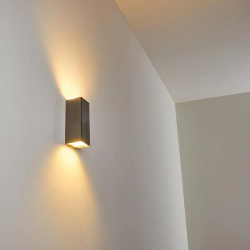 hofstein Applique murale d'extérieur Bogachiel LED Acier brossé, 1 lumière