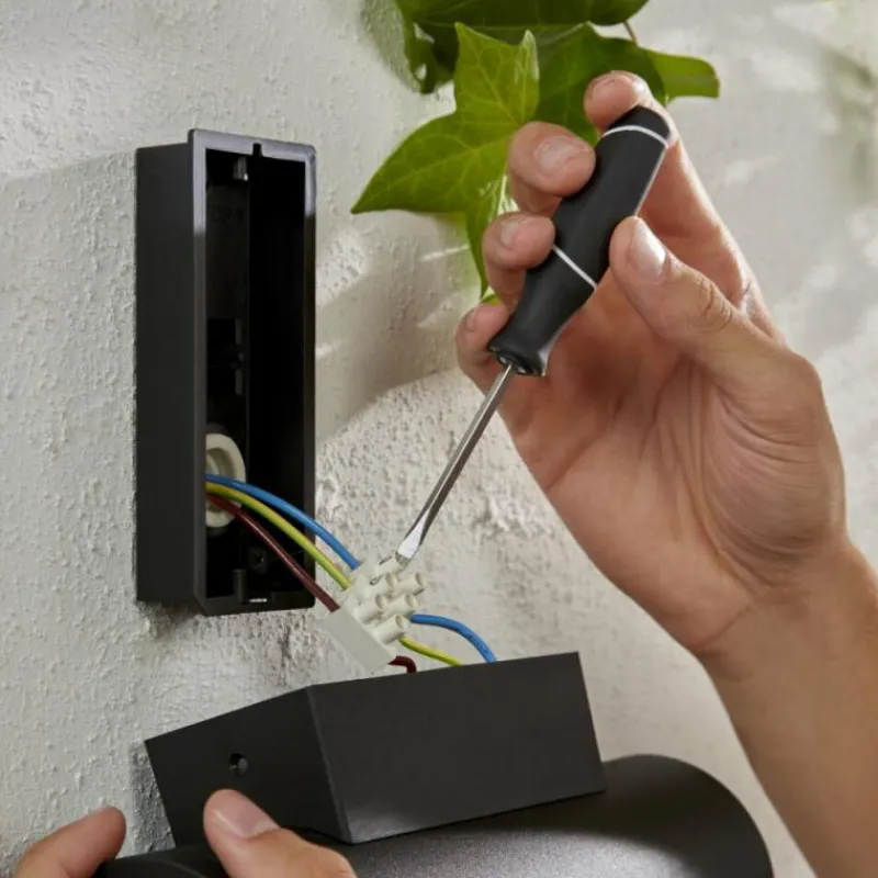 Luminaires Philips Applique murale d'extérieur Philips Hue Ambiance White & Color Appear LED Noir, 2 lumières, Changeur de couleurs