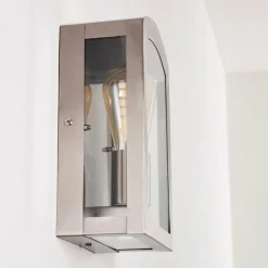 hofstein Applique murale d'extérieur Chipola Acier inoxydable, 1 lumière