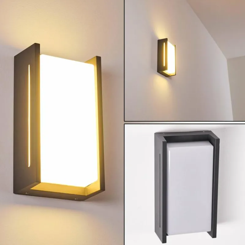 hofstein Applique murale d'extérieur Torhamn LED Anthracite, 1 lumière