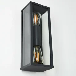 hofstein Applique murale d'extérieur Kiwalik Anthracite, 2 lumières