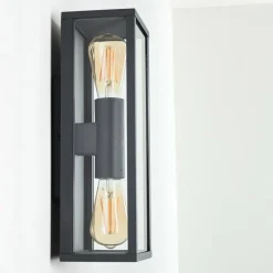 hofstein Applique murale d'extérieur Kiwalik Anthracite, 2 lumières