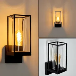 hofstein Applique murale d'extérieur Palanga Noir, 1 lumière