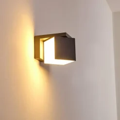 hofstein Applique murale d'extérieur Swanek LED Anthracite, 1 lumière