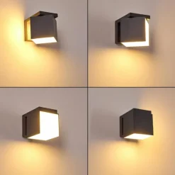 hofstein Applique murale d'extérieur Swanek LED Anthracite, 1 lumière