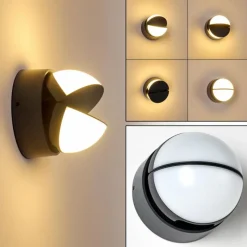 hofstein Applique murale d'extérieur Alghero LED Anthracite, 2 lumières