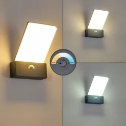 hofstein Applique murale d'extérieur Heraklion LED Anthracite, 1 lumière