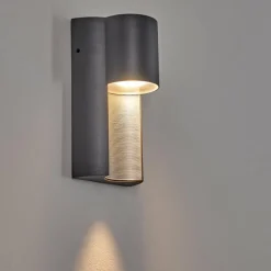 hofstein Applique murale d'extérieur Bormio Gris, Argenté, 1 lumière