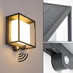 hofstein Applique murale d'extérieur Lansing LED Anthracite, 1 lumière, Détecteur de mouvement