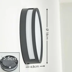 hofstein Applique murale d'extérieur Chiavari LED Anthracite, 1 lumière