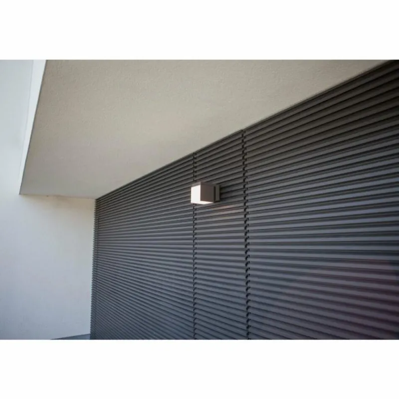 Luminaires Lutec Applique murale d'extérieur Lutec Cuba LED Anthracite, 1 lumière